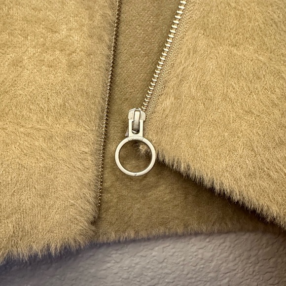 Gymshark X Whitney Simmons Eyelash Knit Jacket, Cement Brown, Small - Picture 7 of 11